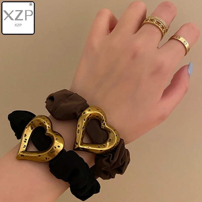 XZP Vintage Kids Mom Elastic Hair Bands Girls Metal Heart Rubber Bands Ponytail Tie Teenager Scrunchies Hair Accessories
XZP Vintage Kids Mom Elastic Hair Bands Girls Metal Heart Rubber Bands Ponytail Tie Teenager Scrunchies Hair Accessories