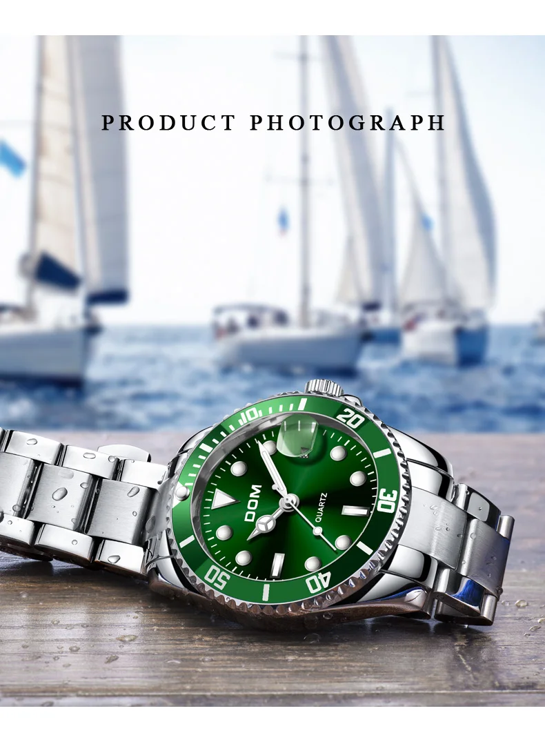 2020 Top Brand DOM Luxury Men's Watch 30m Waterproof Date Clock Male Sports Watches Men Quartz Wrist Relogio Masculino | Наручные