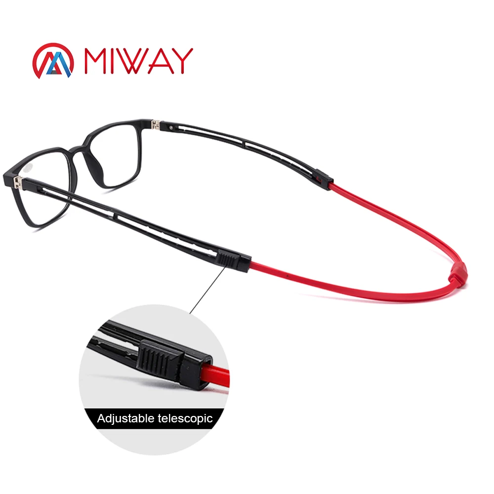 MIWAY New Unisex Adjustable Hanging Neck Eyewear Folding Magnet front Reading Glasses Woman Men Computer Presbyopic Glasses
MIWAY New Unisex Adjustable Hanging Neck Eyewear Folding Magnet front Reading Glasses Woman Men Computer Presbyopic Glasses