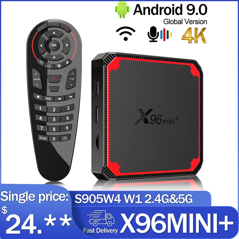 Приставка Смарт-ТВ X96 Mini + Amlogic S905W4, Android 9,0, 2,4 ГГц и телефон, двойной Wi-Fi, 1 ГБ, 8 ГБ, 4K HD
Приставка Смарт-ТВ X96 Mini + Amlogic S905W4, Android 9,0, 2,4 ГГц и телефон, двойной Wi-Fi, 1 ГБ, 8 ГБ, 4K HD