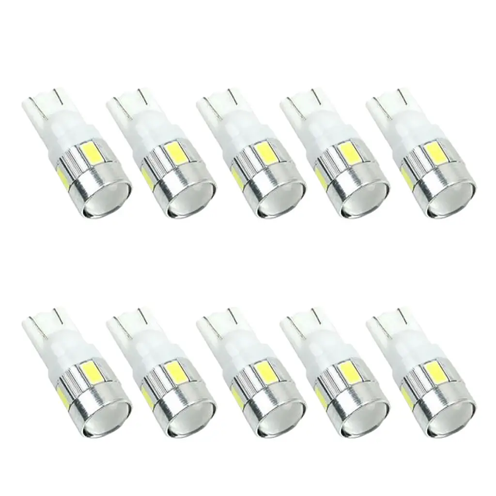 

10 Pieces T10-5630-6SMD White Festoon Dome Interior Working Reading Lights