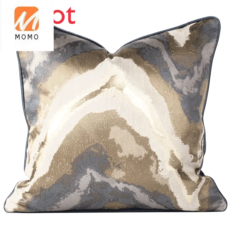 

Simple High-End Cushion Affordable Luxury Jacquard Velvet Cushion Soft Home Decorative Cushion Sofa Cushion 1