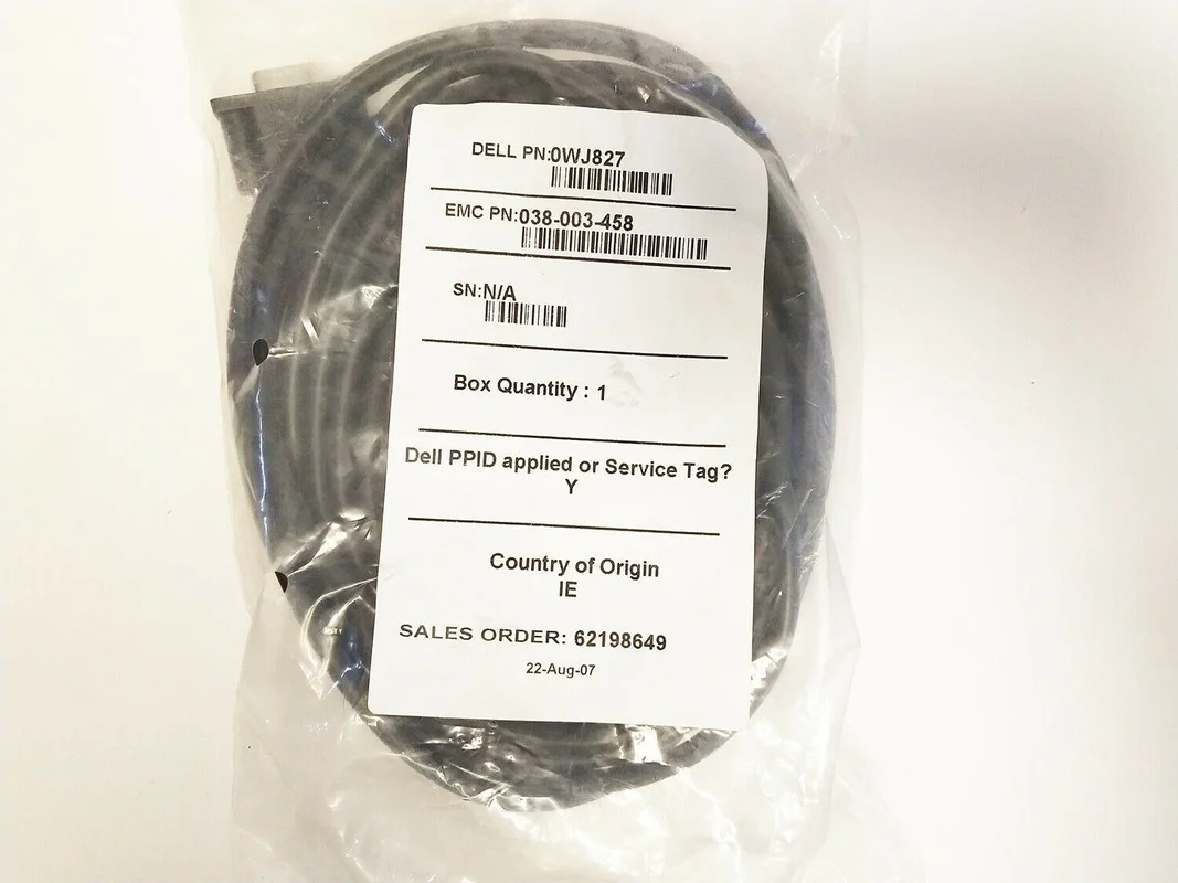FOR Dell EMC External Cable Db9/f to Db9/f Null modem 038-003-458 CN-0WJ827