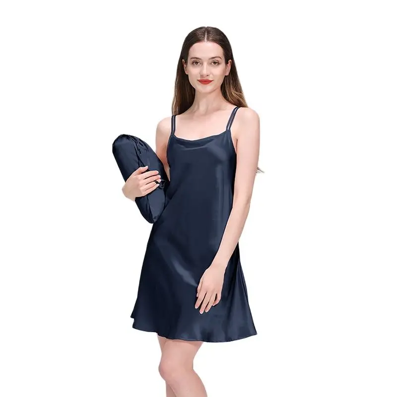 Sexy Pajamas Women's Silk Suspender Nightdress Ladies Spring and Summer Ice Silk Thin Halter Home Service Can Be Worn Outside
Sexy Pajamas Women's Silk Suspender Nightdress Ladies Spring and Summer Ice Silk Thin Halter Home Service Can Be Worn Outside
