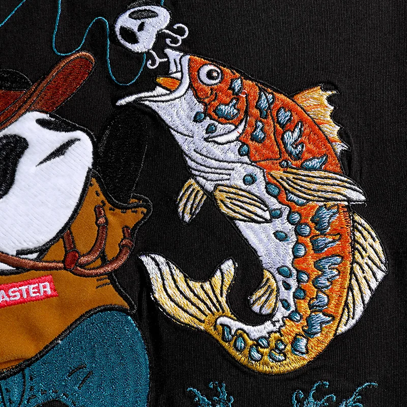 ZOENOVA Harajuku Embroidery Panda Fishing Shirts Mens 2021 Hip Hop Streetwear Tshirts Summer Fashion Short Sleeve Tops Tees Male
ZOENOVA Harajuku Embroidery Panda Fishing Shirts Mens 2021 Hip Hop Streetwear Tshirts Summer Fashion Short Sleeve Tops Tees Male
