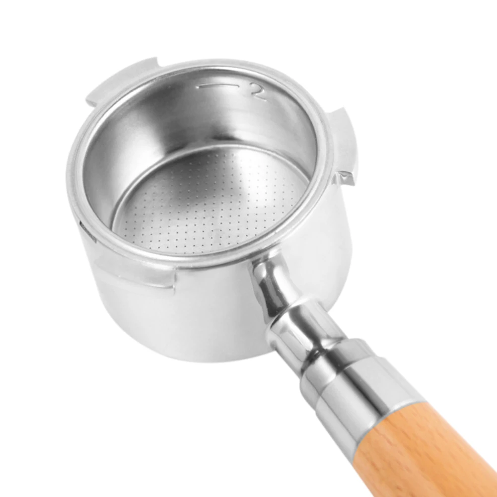 51MM Coffee Bottomless Portafilter Group-head Coffee Machine Solid Wooden Handle 304 Stainless Steel Coffee Tools
51MM Coffee Bottomless Portafilter Group-head Coffee Machine Solid Wooden Handle 304 Stainless Steel Coffee Tools