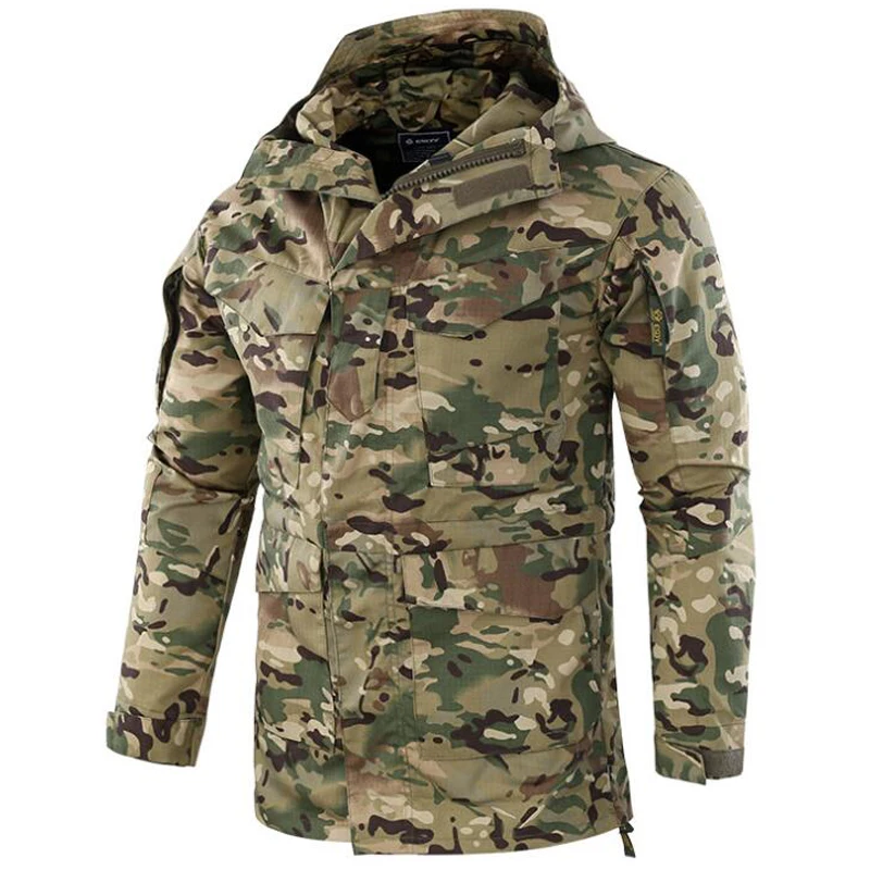 Outdoor Tactical Camouflage Windbreaker Autumn Winter Windproof Waterproof Hooded Hiking Camping Jacket Hunting Fishing Clothing
Outdoor Tactical Camouflage Windbreaker Autumn Winter Windproof Waterproof Hooded Hiking Camping Jacket Hunting Fishing Clothing