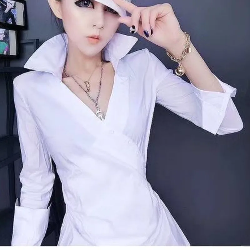 XUXI 2020 Women Temperament Shirt White Summer Top Fashionable Long Sleeves Womens Tops And Blouses Chemise Femme FZ1179
XUXI 2020 Women Temperament Shirt White Summer Top Fashionable Long Sleeves Womens Tops And Blouses Chemise Femme FZ1179