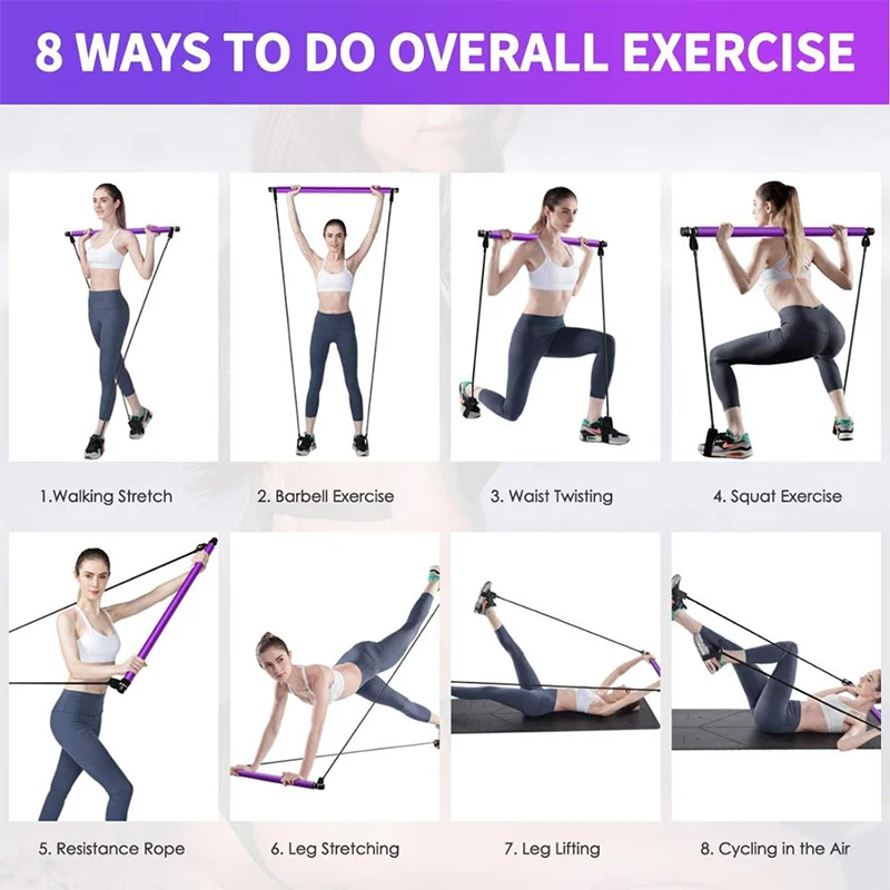 New Fitness Yoga Pilates Bar Stick Crossfit Resistance Bands Trainer Yoga Pull Rods Pull Rope Portable home Gym Body Workout
New Fitness Yoga Pilates Bar Stick Crossfit Resistance Bands Trainer Yoga Pull Rods Pull Rope Portable home Gym Body Workout