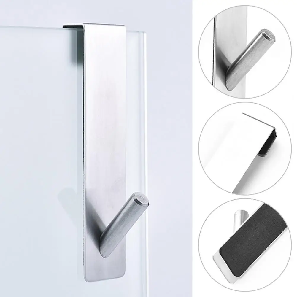 2 Pcs Stainless Steel Door Hooks Lightweight High Durability Glass Door Hook Drilling-Free Towel Storage Hooks for Home
2 Pcs Stainless Steel Door Hooks Lightweight High Durability Glass Door Hook Drilling-Free Towel Storage Hooks for Home