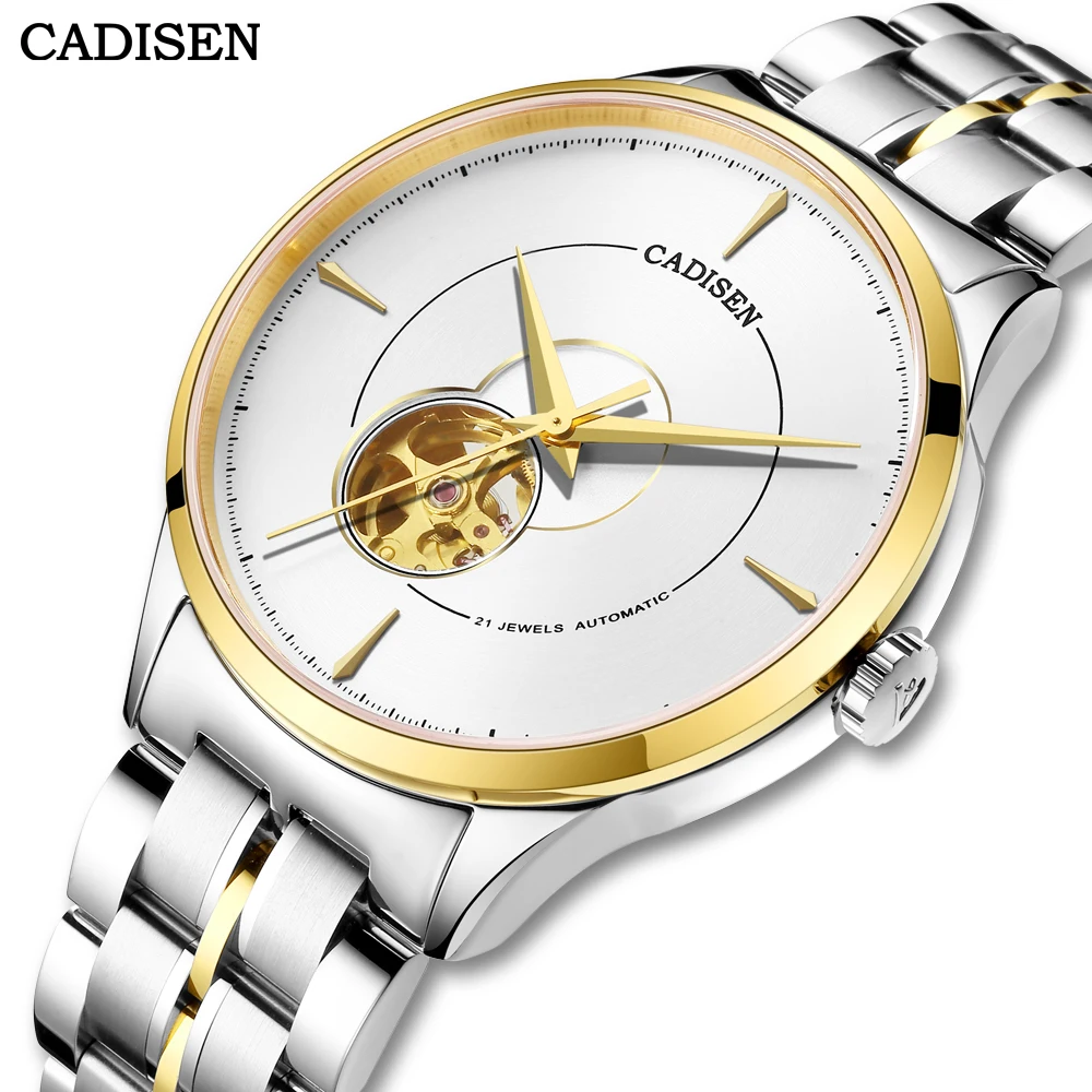 CADISEN Automatic Men Watch Luxury Gold Skeleton Tourbillon Sapphire Waterproof Japan Miyota Movement Mechanical Wrist Watch Men
CADISEN Automatic Men Watch Luxury Gold Skeleton Tourbillon Sapphire Waterproof Japan Miyota Movement Mechanical Wrist Watch Men
