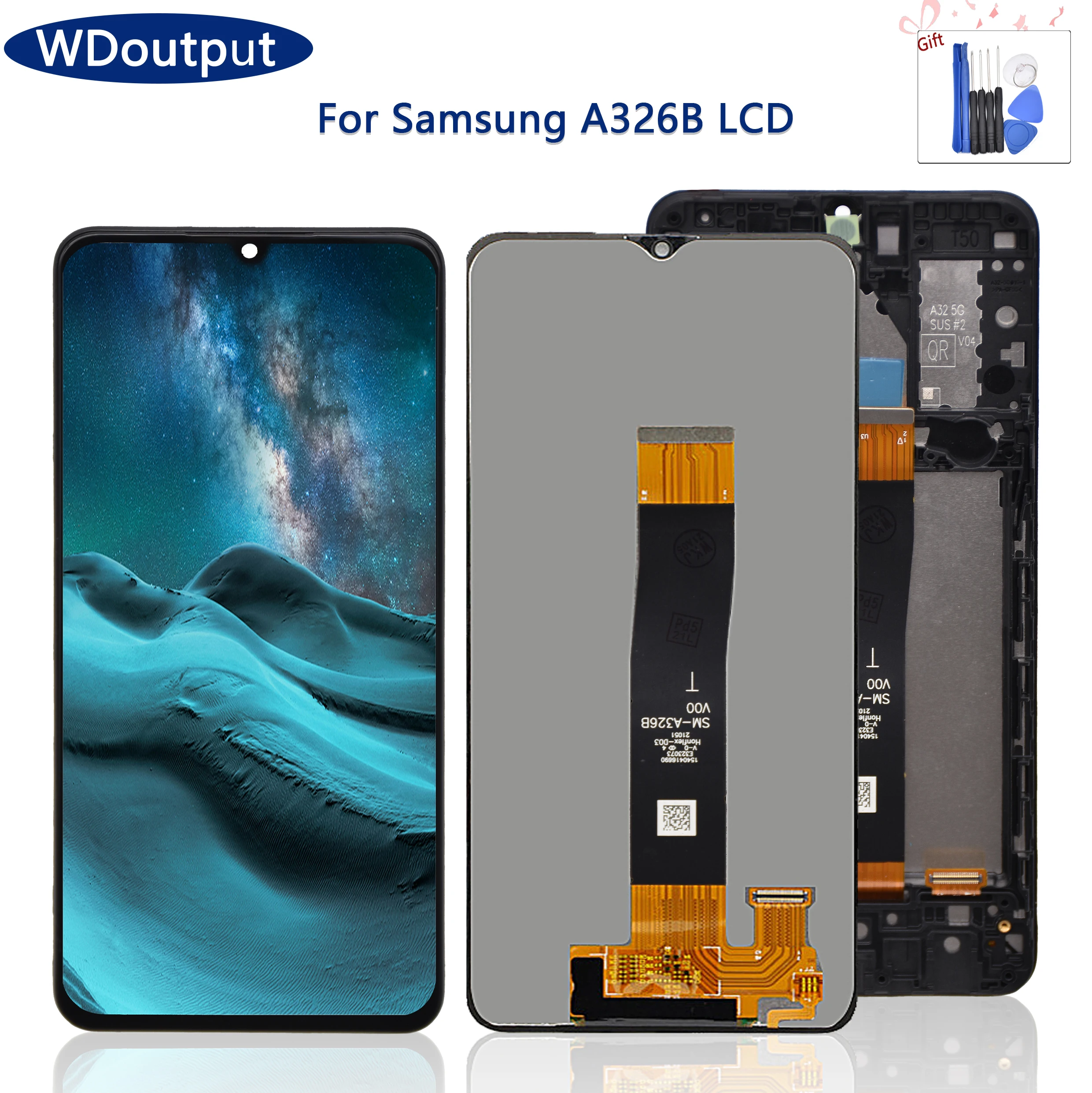 Original For Samsung Galaxy A32 5G A326 LCD Display Touch Screen Digitizer For Samsung SM-A326B LCD Replacement part With Frame
Original For Samsung Galaxy A32 5G A326 LCD Display Touch Screen Digitizer For Samsung SM-A326B LCD Replacement part With Frame