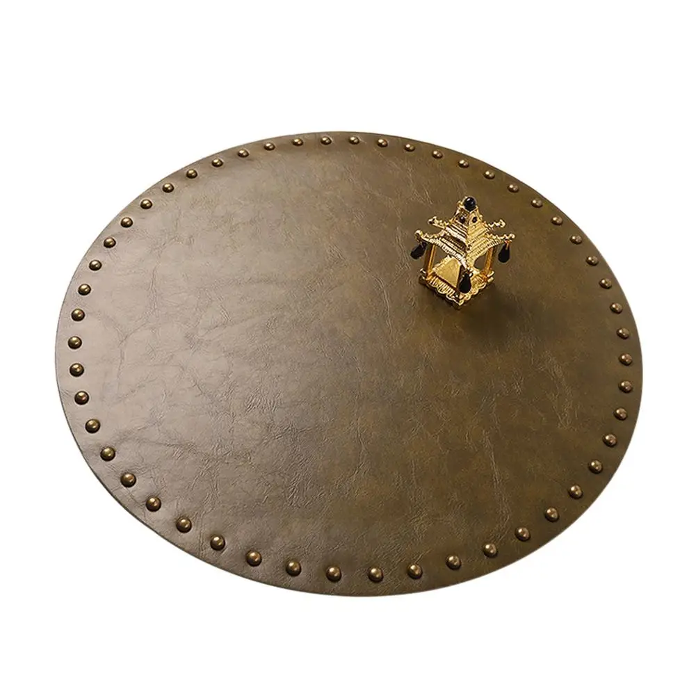 Handmade Round Leather Insulation Pad Pot Mat Thicken Anti-slip Anti-scalding Placemat Tray Mat Coaster Mat For Home Kitchen 
Handmade Round Leather Insulation Pad Pot Mat Thicken Anti-slip Anti-scalding Placemat Tray Mat Coaster Mat For Home Kitchen