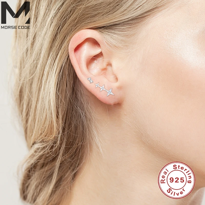 MC Fashion 925 Clip Earrings For Women Zircons Crystal Star Ear Clip Sterling Silver Color Fashion Earring Fine Jewelry
MC Fashion 925 Clip Earrings For Women Zircons Crystal Star Ear Clip Sterling Silver Color Fashion Earring Fine Jewelry