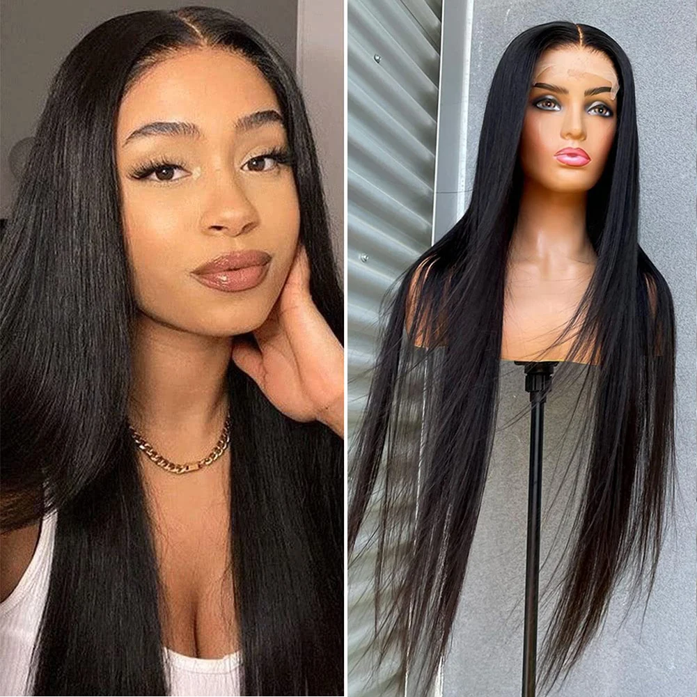 AIMEYA Long Straight Hair Wigs For Black Women 13x6 HD Perruque Cheveux Humains Brésiliens Solde Pre Plucked With Baby Hair
AIMEYA Long Straight Hair Wigs For Black Women 13x6 HD Perruque Cheveux Humains Brésiliens Solde Pre Plucked With Baby Hair