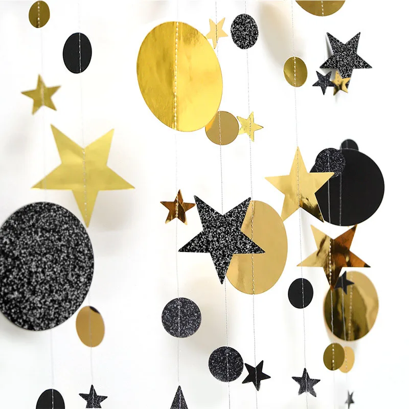 4M Twinkle Star Round Banner Garland Gold Silver Paper Garland for Wedding Birthday Party Hanging Bunting Decoration Baby Shower
4M Twinkle Star Round Banner Garland Gold Silver Paper Garland for Wedding Birthday Party Hanging Bunting Decoration Baby Shower