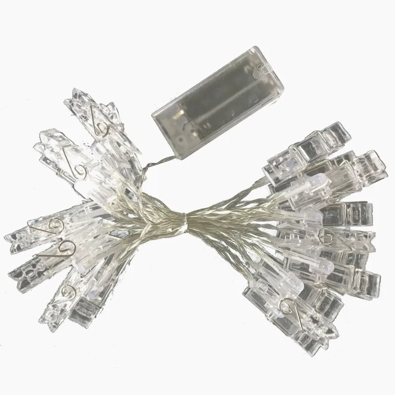 Creative LED photo clip light string star USB battery box holiday decoration romantic string light
Creative LED photo clip light string star USB battery box holiday decoration romantic string light