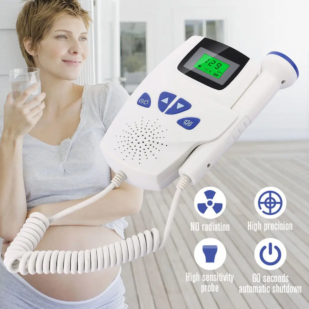 Household Doppler Fetal Portable Pregnant Baby Heart Rate Monitor 2.5MHz Pregnancy Baby Meter Fetal Sound Ultrasound Detector
Household Doppler Fetal Portable Pregnant Baby Heart Rate Monitor 2.5MHz Pregnancy Baby Meter Fetal Sound Ultrasound Detector