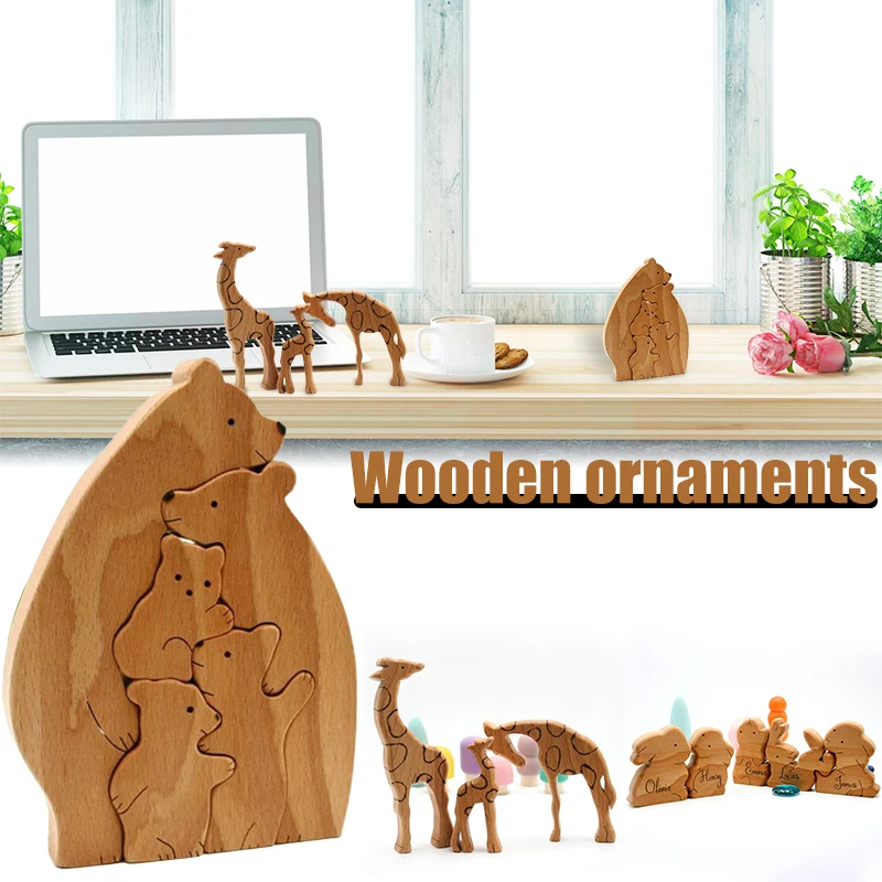 Украшение для семьи, деревянный декор в виде животных, для родителей и детей, ручная работа, сладкое значимое домашнее украшение для полки, р...
Украшение для семьи, деревянный декор в виде животных, для родителей и детей, ручная работа, сладкое значимое домашнее украшение для полки, р...
