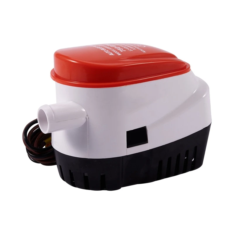 

Automatic 12V Bilge Pump 750Gph with Internal Float Switch Auto Water Boat Submersible Auto Pump with Float Switch Marine / Bait