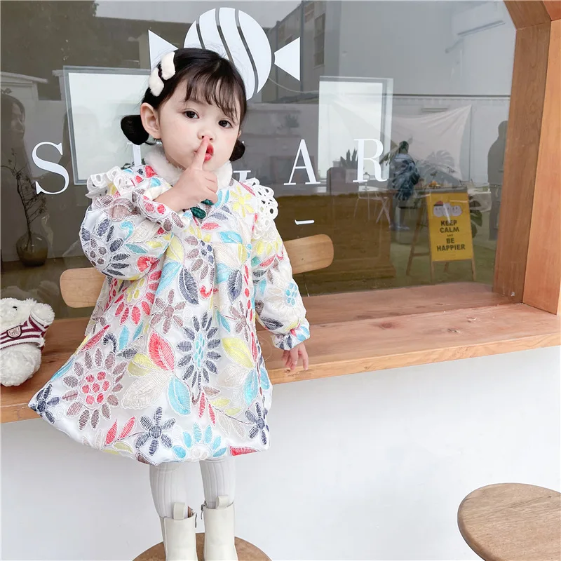 Children's Princess Dress Girls Autumn and Winter Girl Baby New Year Dress Plus Velvet Dresses 2021 New Winter Dress 2-7 Years
Children's Princess Dress Girls Autumn and Winter Girl Baby New Year Dress Plus Velvet Dresses 2021 New Winter Dress 2-7 Years