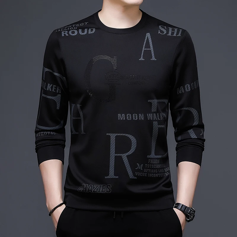 Men's Autumn Slim Long-sleeved Round Neck Sweater Fashion Printing Casual Comfortable Bottoming Shirt
Men's Autumn Slim Long-sleeved Round Neck Sweater Fashion Printing Casual Comfortable Bottoming Shirt