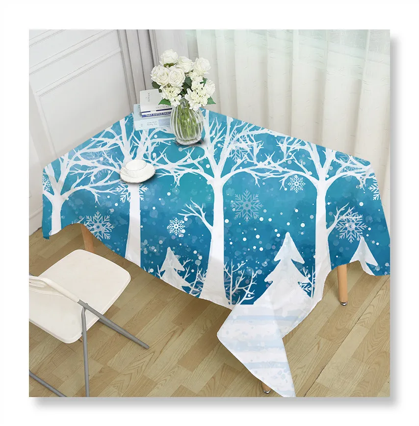 Fresh Polyester Tablecloth Winter Snow Christmas Elk Tablecloth 
Fresh Polyester Tablecloth Winter Snow Christmas Elk Tablecloth