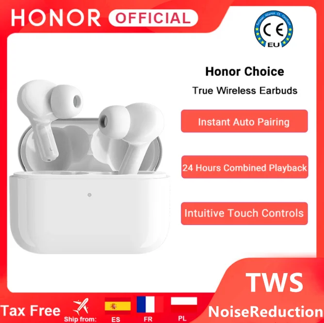 

Original Honor X1 Choice True Wireless Earbuds TWS Wireless Bluetooth Earphone Dual-microphone Noise Reduction Bluetooth 5.0