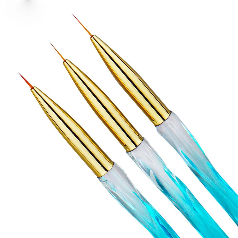3Pcs Acrylic UV Gel Extension Builder Drawing Pen Nail Art French Lines Stripe Flower Painting Pattern Brush Manicure Tool Brush 
3Pcs Acrylic UV Gel Extension Builder Drawing Pen Nail Art French Lines Stripe Flower Painting Pattern Brush Manicure Tool Brush