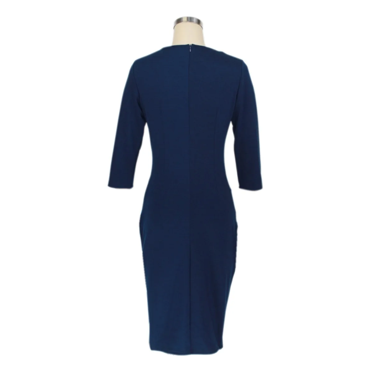 Fall/winter Women's V-neck Three-quarter Sleeves Cross Contrast Stitching Slim-fit Office Pencil Dress
Fall/winter Women's V-neck Three-quarter Sleeves Cross Contrast Stitching Slim-fit Office Pencil Dress