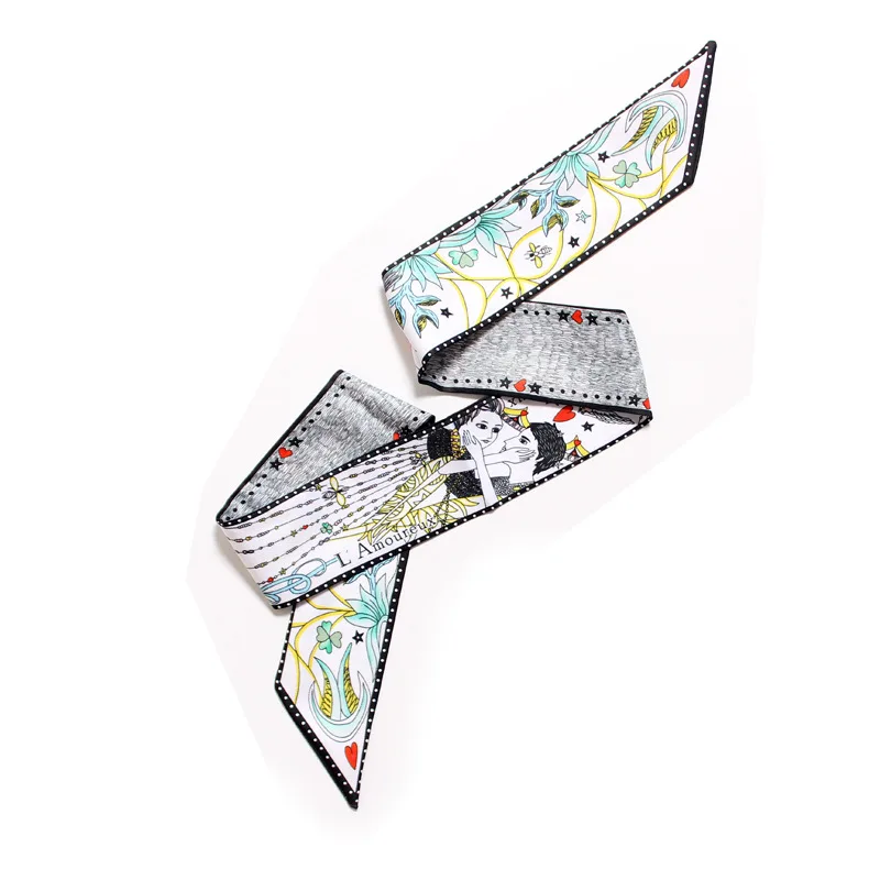 Fashion Tarot Print Luxury Skinny Bag Strap For Women Ribbon Silk Scarf Headscarf Headwear Long Wrap Hand Accessories
Fashion Tarot Print Luxury Skinny Bag Strap For Women Ribbon Silk Scarf Headscarf Headwear Long Wrap Hand Accessories