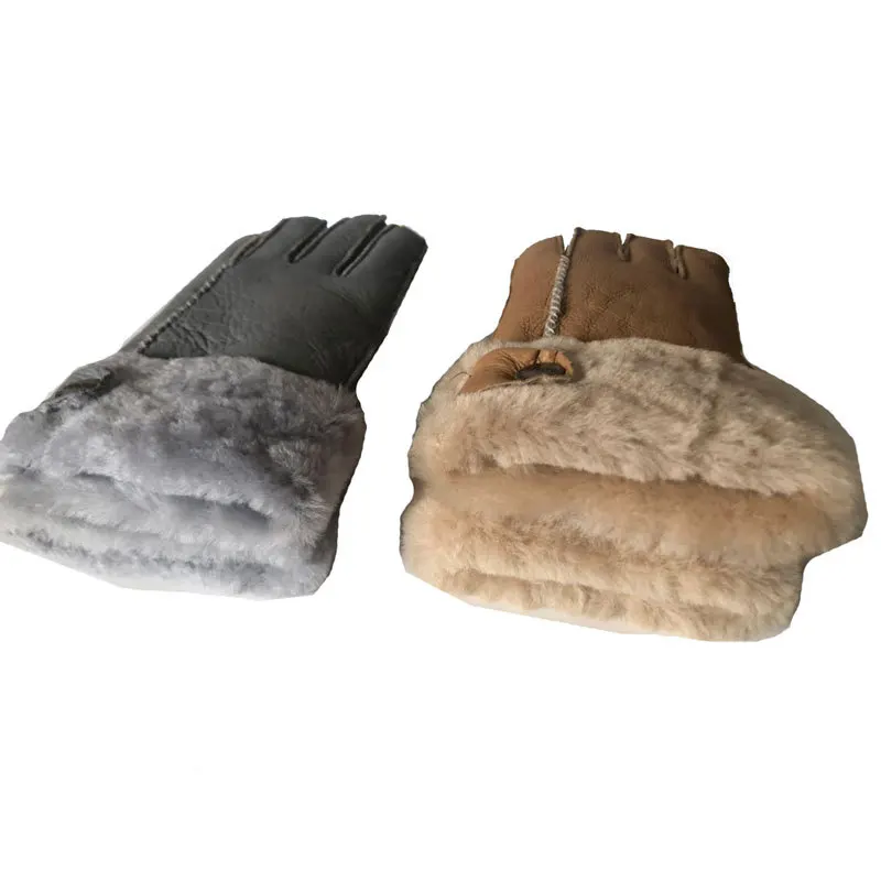 Big Brand Women's Winter Warm Sheepskin Wool Gloves with Buckle Outdoor Cycling Windproof Handmade Velvet Leather Gloves
Big Brand Women's Winter Warm Sheepskin Wool Gloves with Buckle Outdoor Cycling Windproof Handmade Velvet Leather Gloves