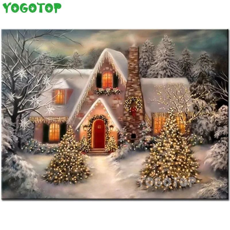 5D Diamond Painting snow Winter Full Square Round Diamond Embroidery Christmas Tree Diy Mosaic Landscape Decortion YY5404 
5D Diamond Painting snow Winter Full Square Round Diamond Embroidery Christmas Tree Diy Mosaic Landscape Decortion YY5404