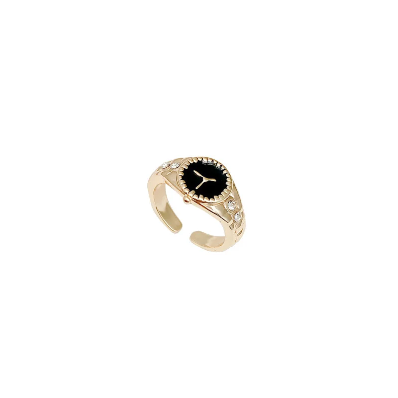 Popular Jewellery Personalized Female Design Inlaid Watch Fashion Simple Adjustable Size Ring Bridal Rings for Girls 
Popular Jewellery Personalized Female Design Inlaid Watch Fashion Simple Adjustable Size Ring Bridal Rings for Girls