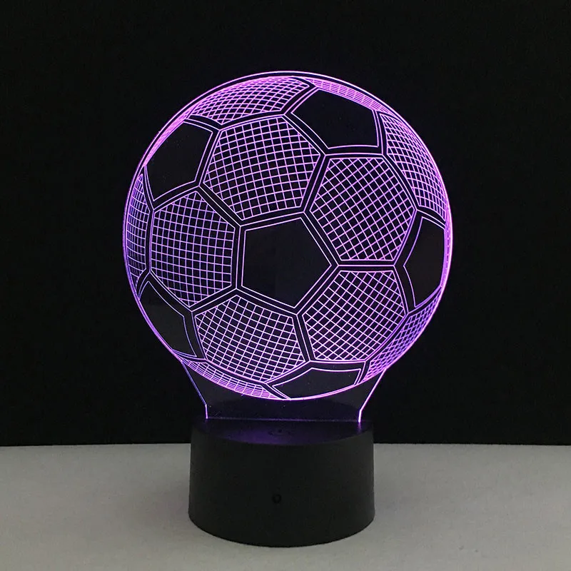 Новый 3D футбольный мяч настольный прикроватный столик Иллюзия спальня