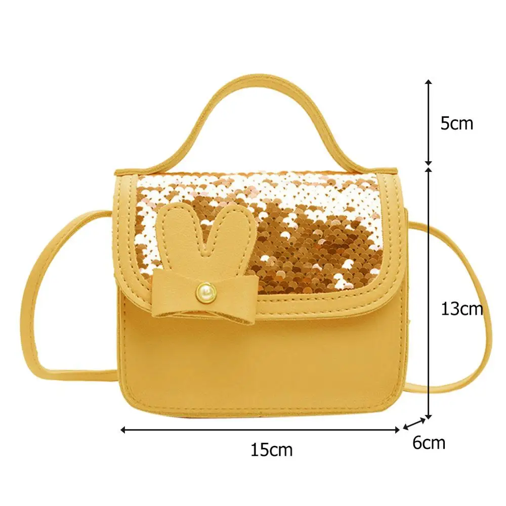 Sequin Cute Women Shoulder Crossbody Bag Kids Children Small Rabbit Ear Decor Messenger Bags PU Leather Tote Girl Daily Handbags
Sequin Cute Women Shoulder Crossbody Bag Kids Children Small Rabbit Ear Decor Messenger Bags PU Leather Tote Girl Daily Handbags