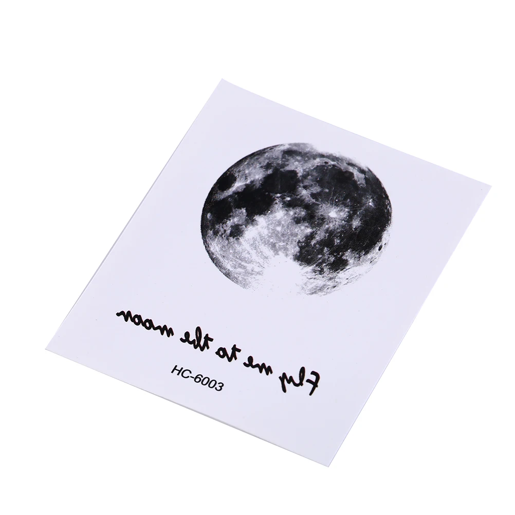 1 Sheet Tattoo Sticker Waterproof Temporary Fake Tattoo Stickers Vintage Grey Moon Earth Design Tattoo Sticker 6.5*5.5cm
1 Sheet Tattoo Sticker Waterproof Temporary Fake Tattoo Stickers Vintage Grey Moon Earth Design Tattoo Sticker 6.5*5.5cm