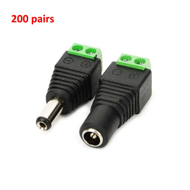 200 Pair DC Power Male and Female Jack Adapter Plug Free Welding DC Male Female Head For CCTV Camera DVR
200 Pair DC Power Male and Female Jack Adapter Plug Free Welding DC Male Female Head For CCTV Camera DVR