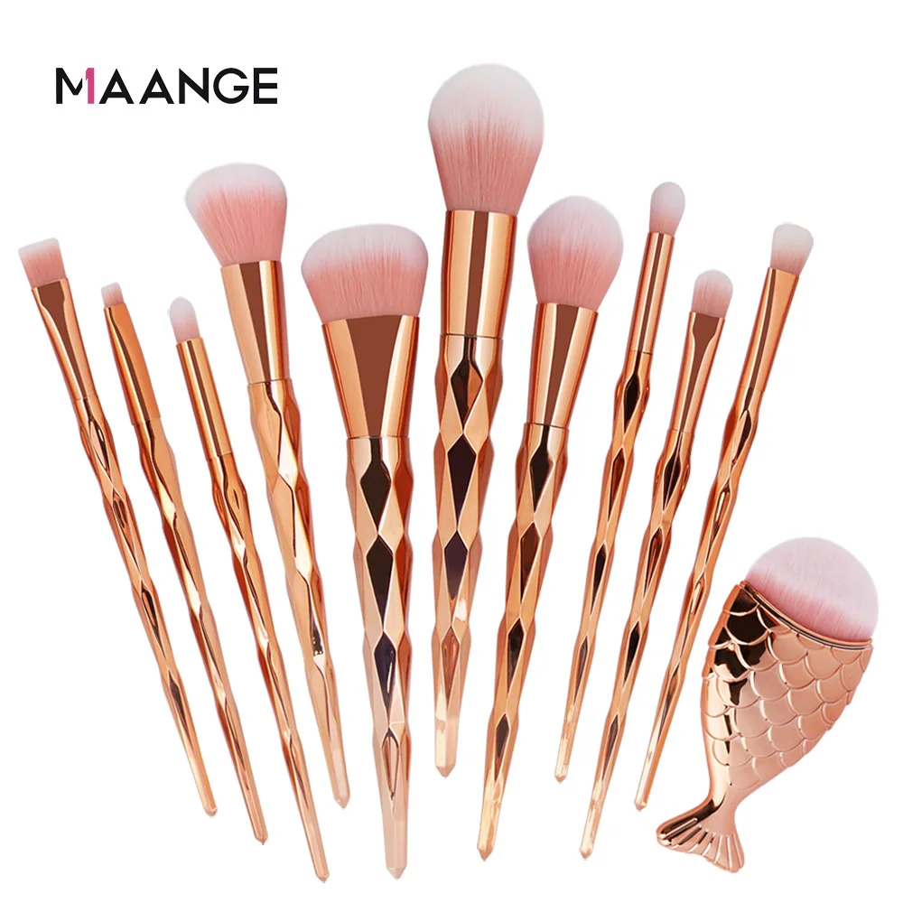 11Pcs Diamond Gold Makeup Brushes Mermaids Makeup Brush Blending Eyeshadow Contour Concealer Blush Beauty Cosmetic Brush Kits
11Pcs Diamond Gold Makeup Brushes Mermaids Makeup Brush Blending Eyeshadow Contour Concealer Blush Beauty Cosmetic Brush Kits