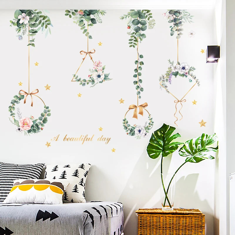 Flower Wreath Wall Stickers for Bedroom Living room Sofa TV Background Wall Decor Removable Vinyl Wall Decal Art Home Decoration
Flower Wreath Wall Stickers for Bedroom Living room Sofa TV Background Wall Decor Removable Vinyl Wall Decal Art Home Decoration