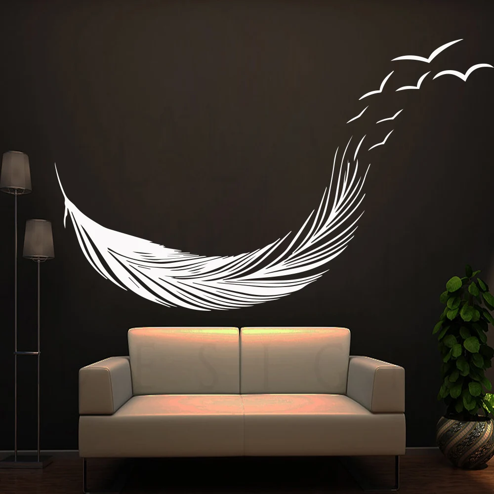 Nordic Style Flying Feather Wall Stickers Home Decor Adesivo De Parede Living Room Decoration Sticker Bedroom Decor Decals Mural
Nordic Style Flying Feather Wall Stickers Home Decor Adesivo De Parede Living Room Decoration Sticker Bedroom Decor Decals Mural