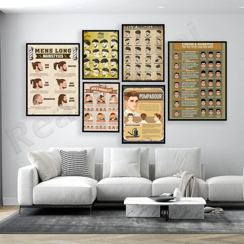 Barber style haircut vertical poster, styling haircut, haircut beard, beautician, hairdresser, men's fashion, haircut gift print
Barber style haircut vertical poster, styling haircut, haircut beard, beautician, hairdresser, men's fashion, haircut gift print