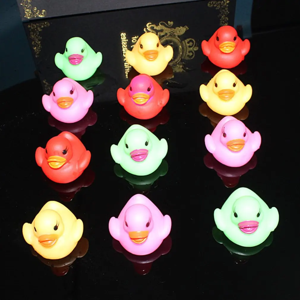 3pcs/set Led Water Induction Glow Duck Floating Water Flash Duck Baby Bathing Toy Ducks Floating Water Duck Toy Random Color
3pcs/set Led Water Induction Glow Duck Floating Water Flash Duck Baby Bathing Toy Ducks Floating Water Duck Toy Random Color