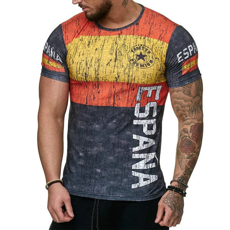 Camiseta de moda para hombre con bandera espaola, camiseta con estampado de letras 3D de Suecia, ropa de calle transpirable
Camiseta de moda para hombre con bandera espaola, camiseta con estampado de letras 3D de Suecia, ropa de calle transpirable