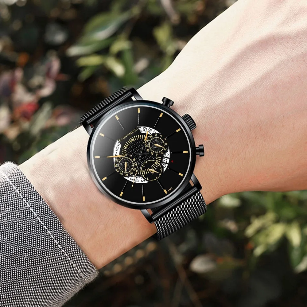 2020 New relogio masculino Men's Fashion Business Watch Simple Stainless Steel Mesh Belt Wild Men's Quartz Watch @5
2020 New relogio masculino Men's Fashion Business Watch Simple Stainless Steel Mesh Belt Wild Men's Quartz Watch @5