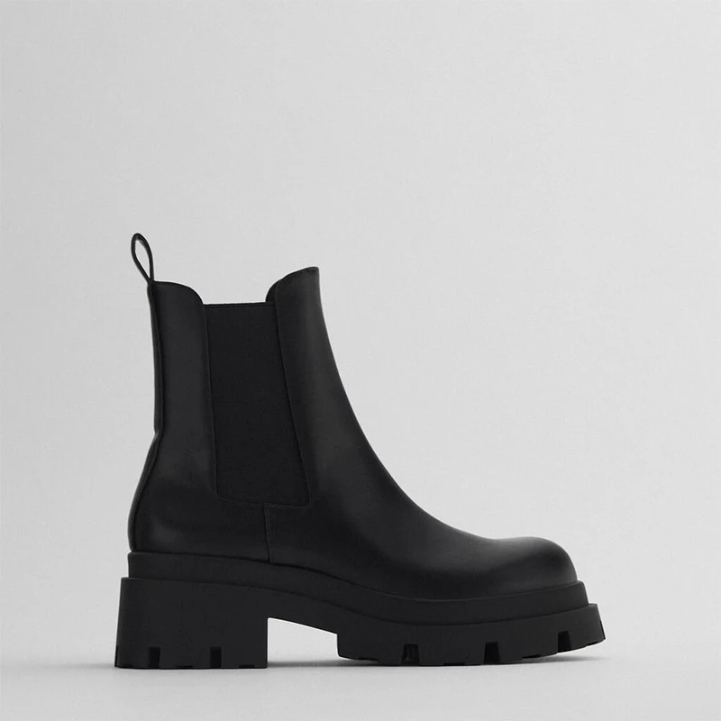 2021 New Woman Boots Thick Bottom Leather Non-Slip Chelsea Ankle Boots Casual Women's Flats Fashion Ladies Shoes Comfortable
2021 New Woman Boots Thick Bottom Leather Non-Slip Chelsea Ankle Boots Casual Women's Flats Fashion Ladies Shoes Comfortable