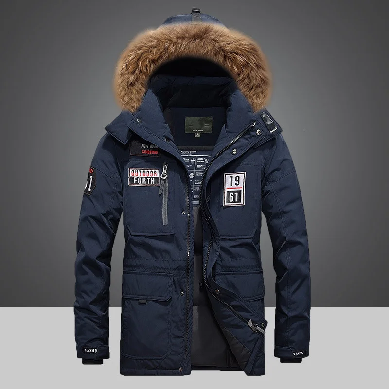 Winter Down Coat Men White Duck Down Parkas Jacket Men's Thick Warm Snow Parka Jacket Overcoat Windbreaker Hooded Warm Parkas
Winter Down Coat Men White Duck Down Parkas Jacket Men's Thick Warm Snow Parka Jacket Overcoat Windbreaker Hooded Warm Parkas