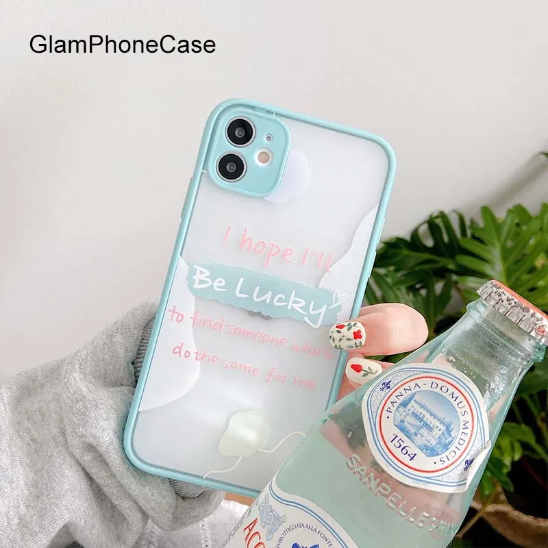 GlamPhone чехол Be Lucky для телефона iPhoneSE 2 11Pro/Max X XS Max XR Мягкий силиконовый iPhone11 7 8Plus