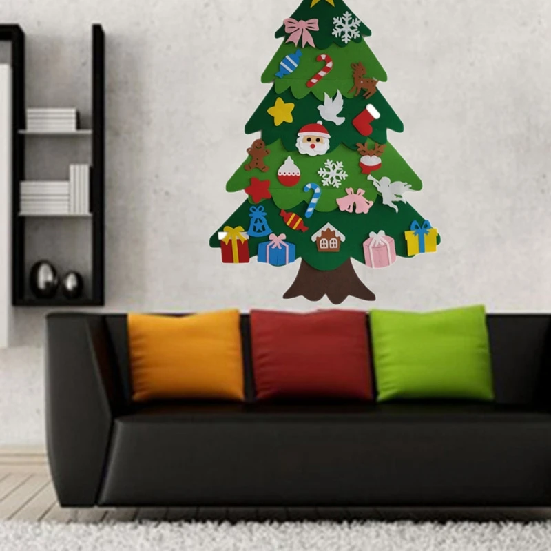 Hot Creative Felt Christmas Tree for Kids 3.2Ft Diy Christmas Tree with Toddlers 25Pcs Ornaments for Children Xmas Gifts Hanging
Hot Creative Felt Christmas Tree for Kids 3.2Ft Diy Christmas Tree with Toddlers 25Pcs Ornaments for Children Xmas Gifts Hanging