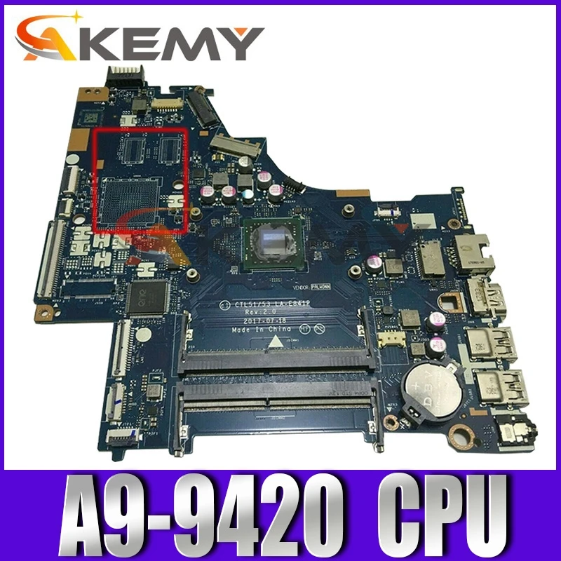 CTL51/53 LA-E841P для струйного принтера HP Pavilion 15-BW 255 G6 TPN-C130 материнская плата портативного компьютера с A9-9420 100% полностью протестирована 924719-601 ...
CTL51/53 LA-E841P для струйного принтера HP Pavilion 15-BW 255 G6 TPN-C130 материнская плата портативного компьютера с A9-9420 100% полностью протестирована 924719-601 ...